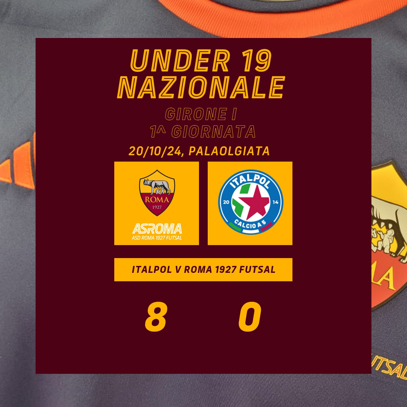 U19 | Roma 1927 - Italpol, 8-0